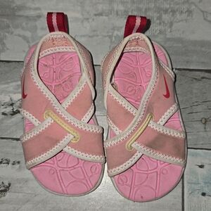 Pink Nike Girls Sandals sz 4C